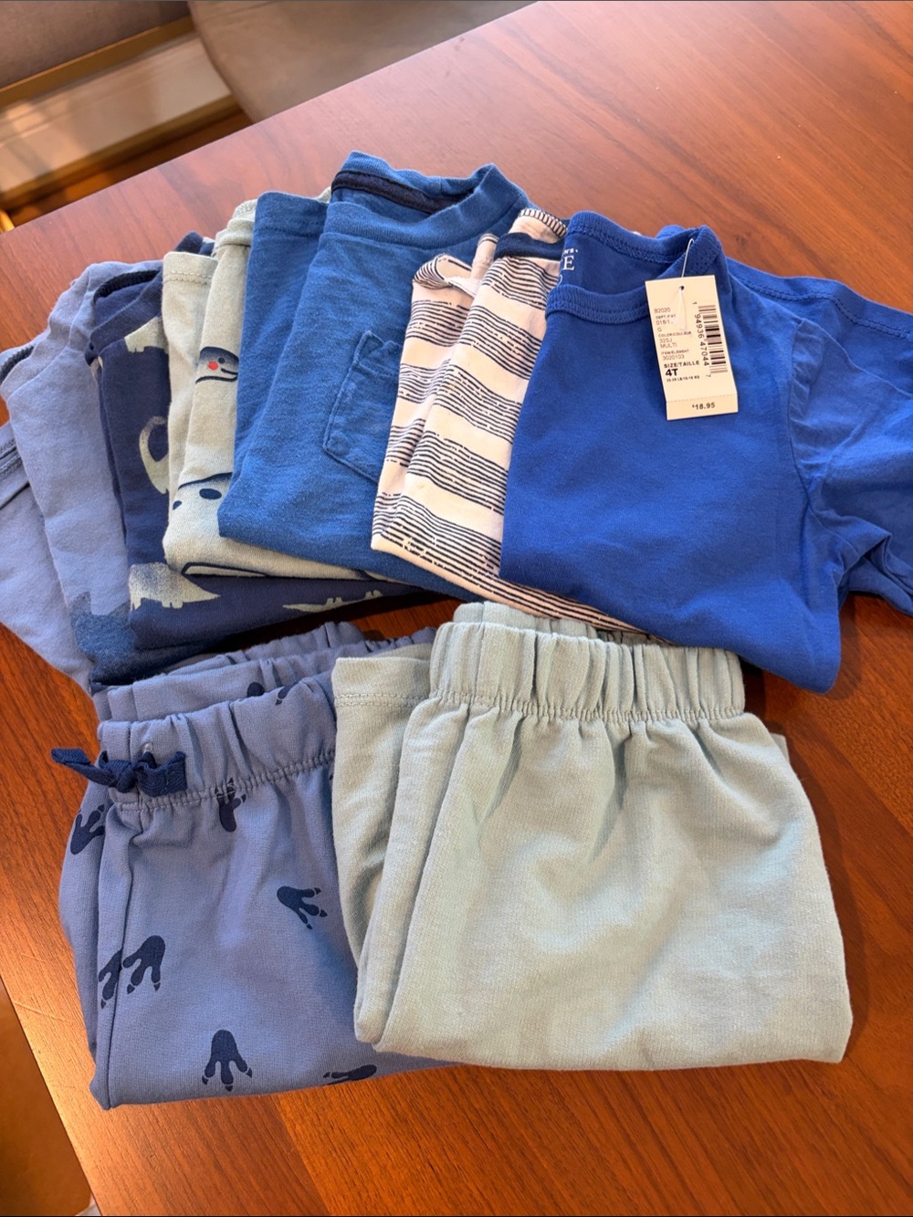 Short Sleeve Tee and Short Bundle (6 tees, 2 shorts) Set